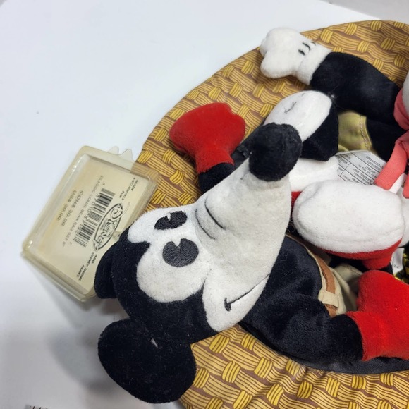 Mickey Mouse Classic Comic Bean Bag Set 8" Set of 3 Plush in a Hat Disney Store - Picture 3 of 11